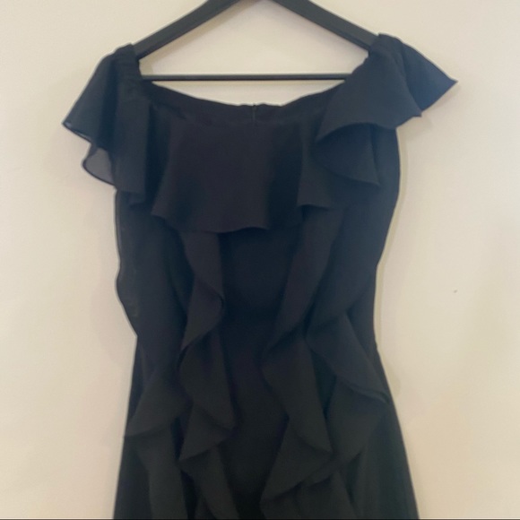 C/Meo Collective Black Cascade Ruffle Off the Shoulder Dress - Picture 6 of 10